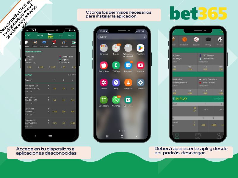 Cómo descargar la app de Bet365 para Android